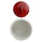 DII&#xAE; 9&#x22; Red &#x26; White Ceramic Cookie Jar